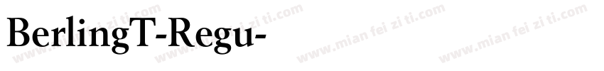 BerlingT-Regu字体转换