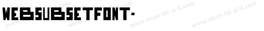 WebSubsetFont字体转换