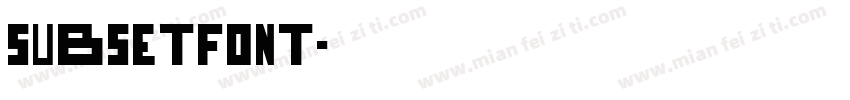 subsetFont字体转换