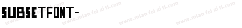 subsetFont字体转换