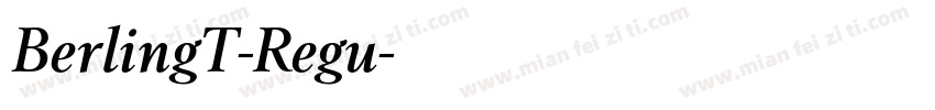 BerlingT-Regu字体转换