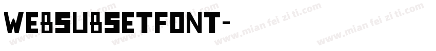 WebSubsetFont字体转换