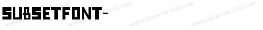 subsetFont字体转换