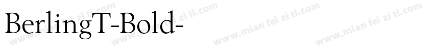 BerlingT-Bold字体转换