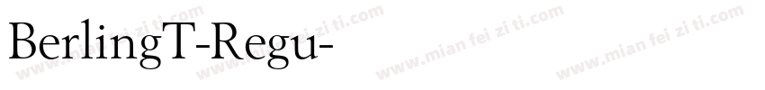 BerlingT-Regu字体转换