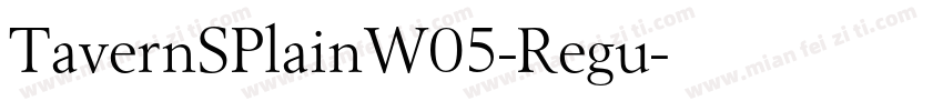 TavernSPlainW05-Regu字体转换