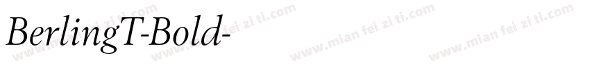 BerlingT-Bold字体转换