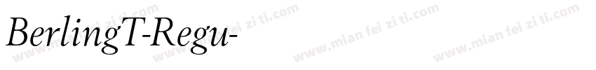 BerlingT-Regu字体转换
