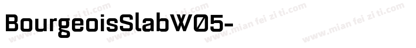BourgeoisSlabW05字体转换