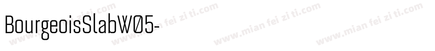 BourgeoisSlabW05字体转换