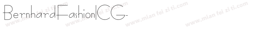 BernhardFashionICG字体转换