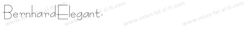 BernhardElegant字体转换