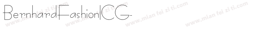 BernhardFashionICG字体转换