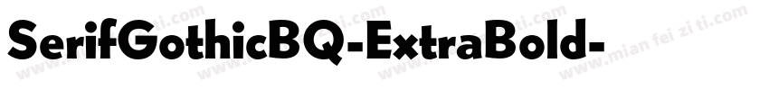 SerifGothicBQ-ExtraBold字体转换