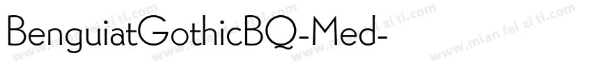 BenguiatGothicBQ-Med字体转换