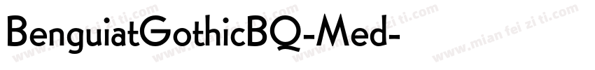 BenguiatGothicBQ-Med字体转换