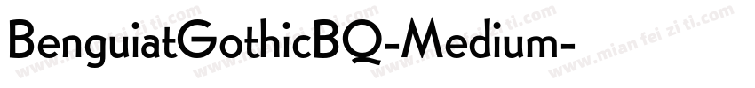 BenguiatGothicBQ-Medium字体转换