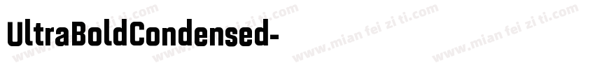 UltraBoldCondensed字体转换