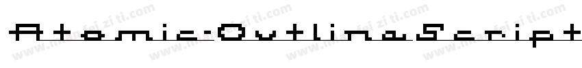 Atomic-OutlineScript字体转换