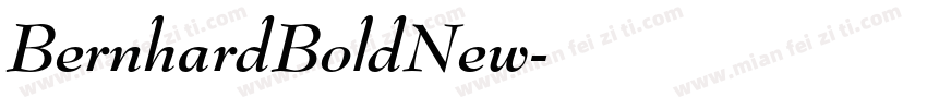 BernhardBoldNew字体转换