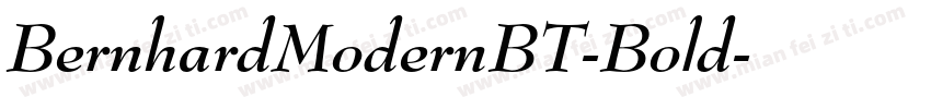 BernhardModernBT-Bold字体转换