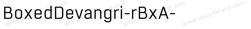 BoxedDevangri-rBxA字体转换