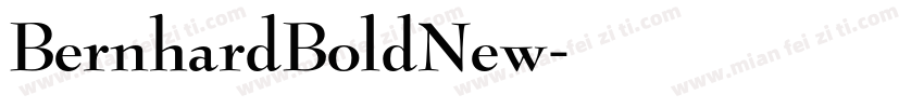 BernhardBoldNew字体转换