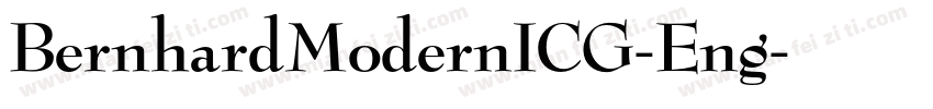BernhardModernICG-Eng字体转换