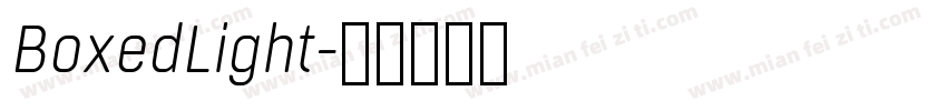 BoxedLight字体转换