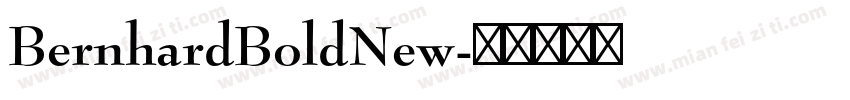 BernhardBoldNew字体转换