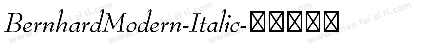 BernhardModern-Italic字体转换