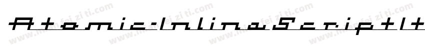 Atomic-InlineScriptItalic字体转换
