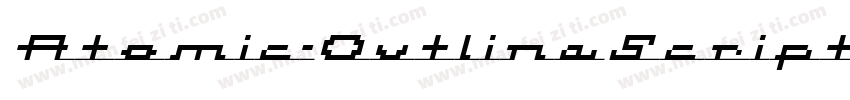 Atomic-OutlineScript字体转换