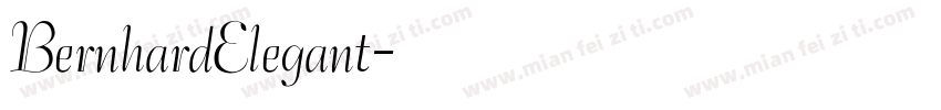 BernhardElegant字体转换