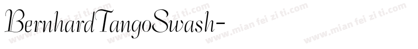 BernhardTangoSwash字体转换