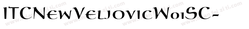 ITCNewVeljovicW01SC字体转换