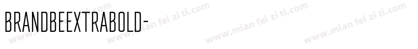 BrandbeExtraBold字体转换