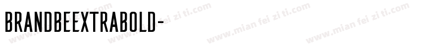 BrandbeExtraBold字体转换