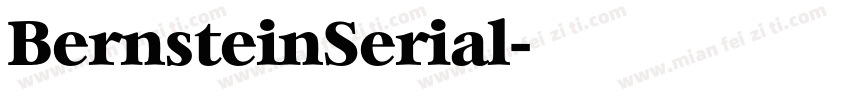 BernsteinSerial字体转换