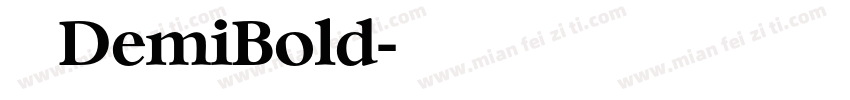 天舒宋DemiBold字体转换