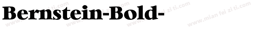Bernstein-Bold字体转换