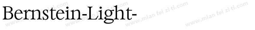 Bernstein-Light字体转换