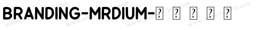 branding-Mrdium字体转换