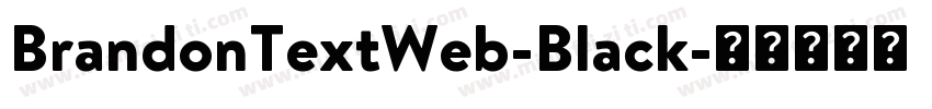 BrandonTextWeb-Black字体转换