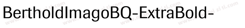 BertholdImagoBQ-ExtraBold字体转换