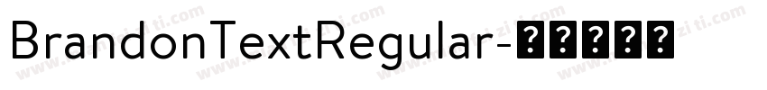 BrandonTextRegular字体转换