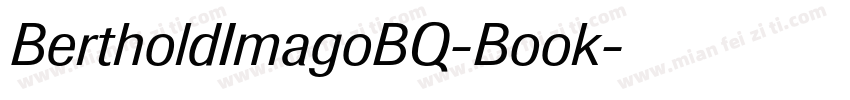 BertholdImagoBQ-Book字体转换