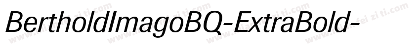 BertholdImagoBQ-ExtraBold字体转换