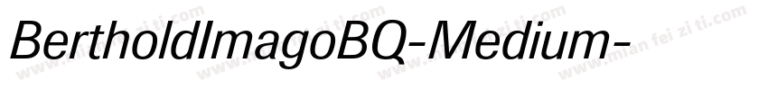 BertholdImagoBQ-Medium字体转换