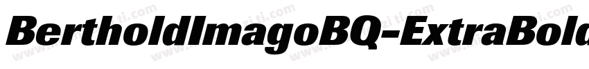 BertholdImagoBQ-ExtraBoldItalic字体转换